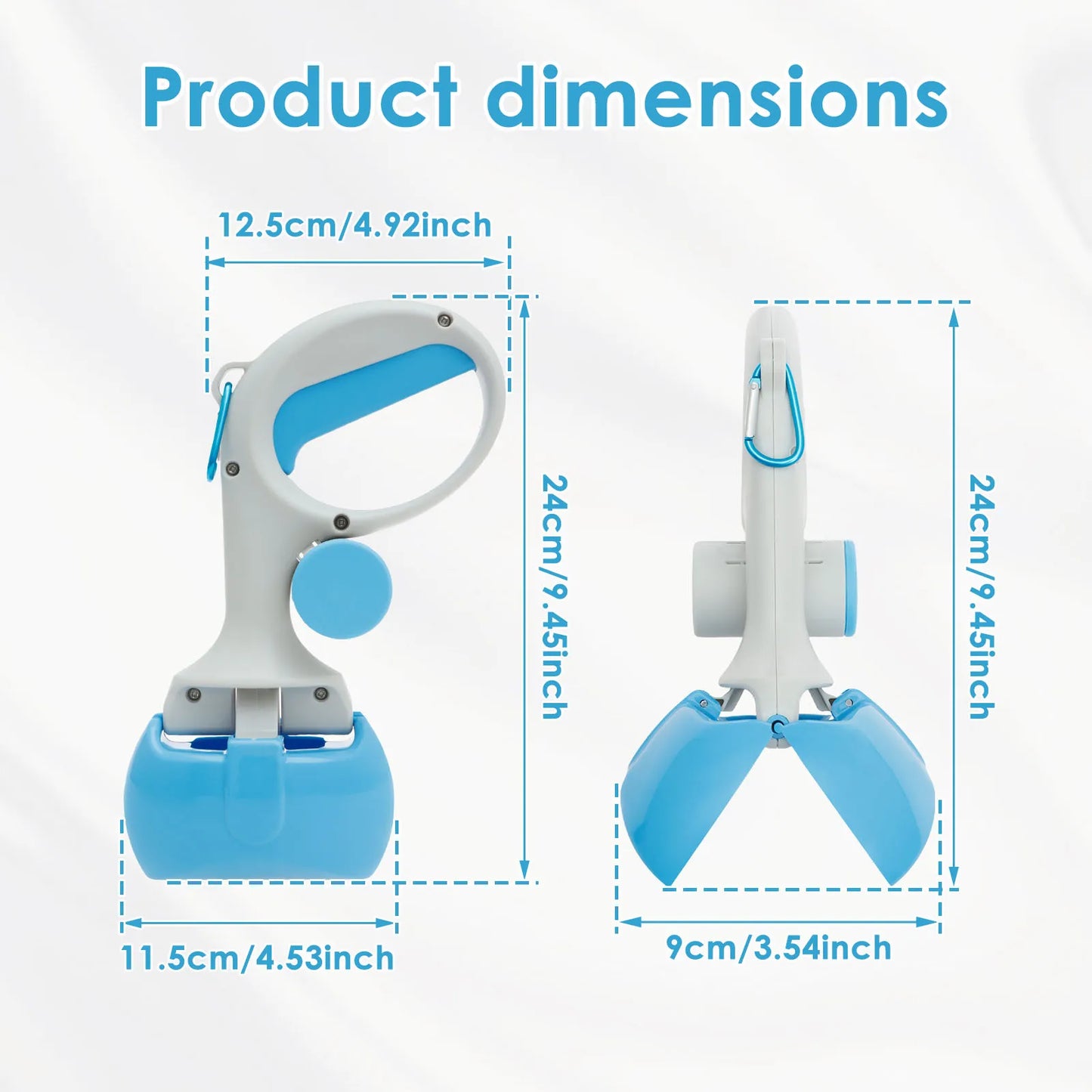 Pet Dog Pooper Scooper Portable Outdoor Cleaner Garbage Picker Poop Collection Convenient Cleaning Tools Dog Poop Collector