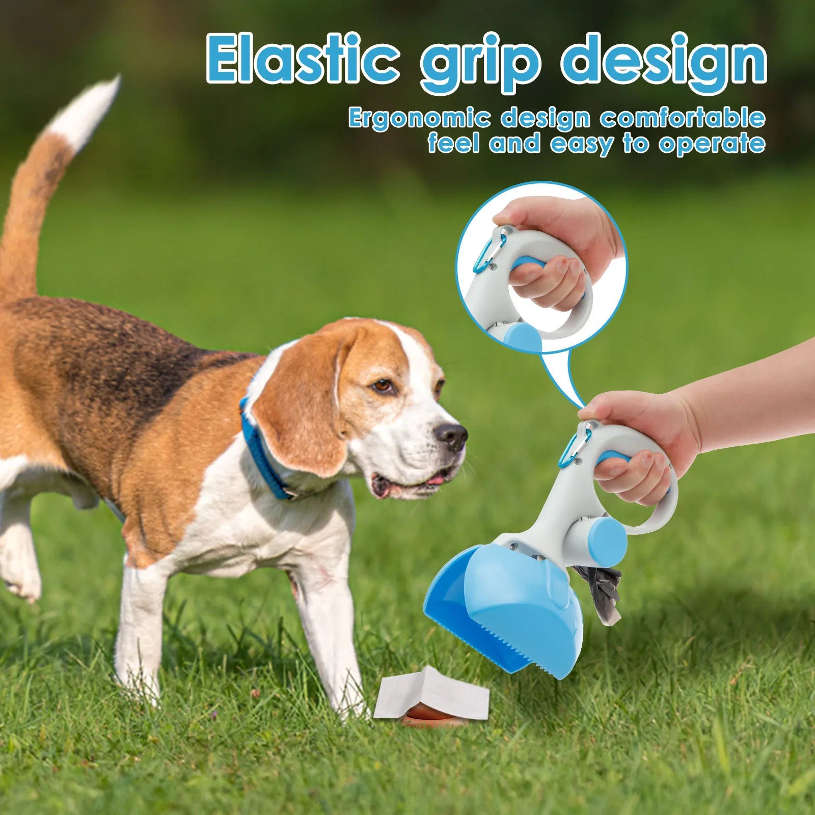 Pet Dog Pooper Scooper Portable Outdoor Cleaner Garbage Picker Poop Collection Convenient Cleaning Tools Dog Poop Collector