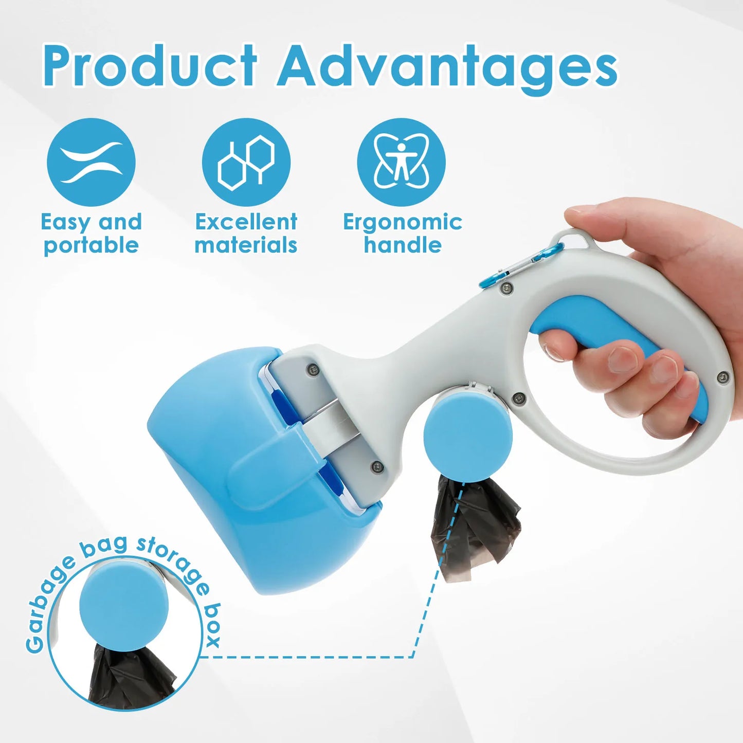Pet Dog Pooper Scooper Portable Outdoor Cleaner Garbage Picker Poop Collection Convenient Cleaning Tools Dog Poop Collector